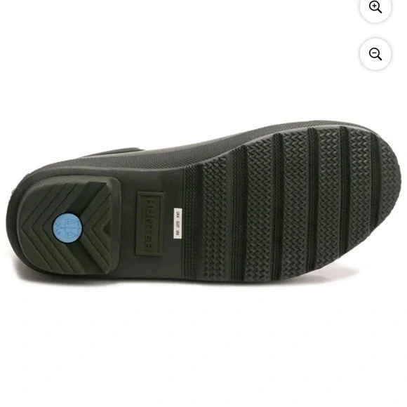 Hunter Short original Chelsea Boot in dark  olive size 7 NEW - Picture 4 of 7